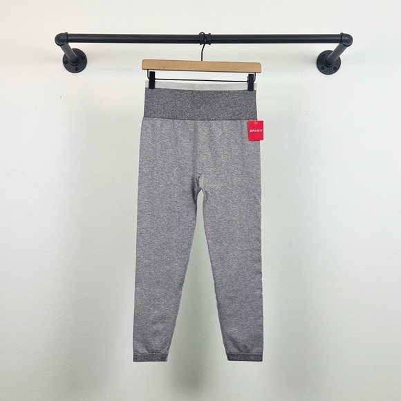 NWT Spanx Seamless Sculpt Leggings Spacedye Cloudy Grey - Picture 4 of 8